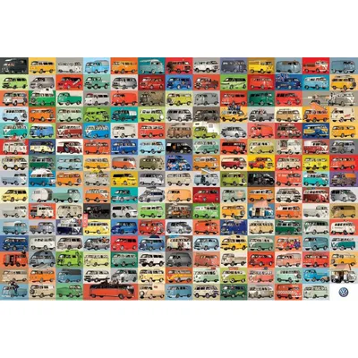 Image de Eurographics Puzzle VW Bulli Collage, 2000 pièces, 67.6 x 96.8 cm, 8220-0783