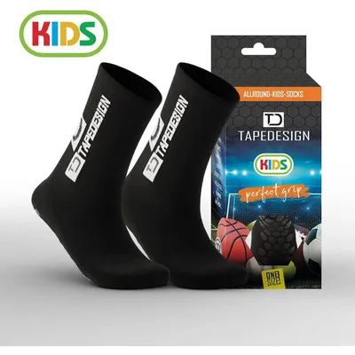 Productafbeelding van Tapedesign Allround Classic Gripsokken Kinderen - Zwart  | Maat: ONE SIZE