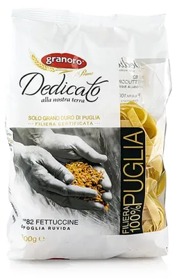 Image de Pâtes Fettuccine, farine de semoule, numéro 82, 500 g, marque Granoro