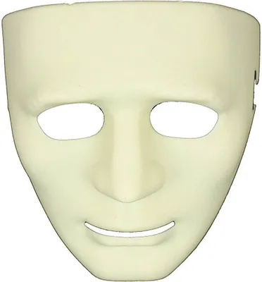 Produktbild von HAAC Maske Masken Farbe weiß Halloween Fasching Karneval