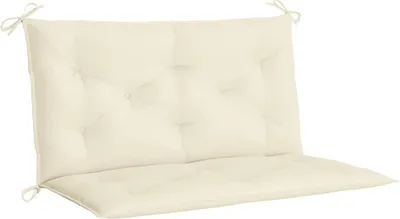 Produktbild von vidaXL Gartenbank-Auflage Cremeweiß 100x(50+50)x7 cm Oxford-Gewebe