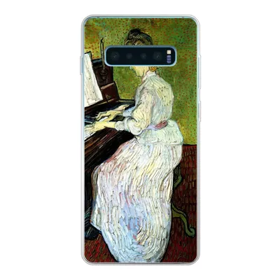 Produktbild von MuchoWow® Handyhülle Schutzhülle Hülle für Samsung Galaxy S10 Plus Marguerite Gachet am Klavier - Vincent van Gogh Silikon Softcase Handy Hülle - Schutzhülle