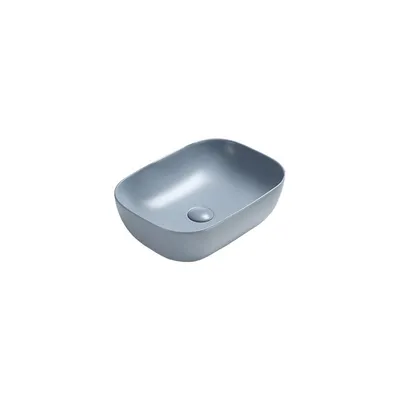 Produktbild von Mexen Rita Aufsatzwaschbecken 45 x 32 cm, Blau/Grau matt - 21084569