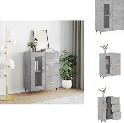 Obrázok produktu pre vidaXL Príborník betón sivý 69,5x34x90 cm materiál na báze dreva - Príborníky