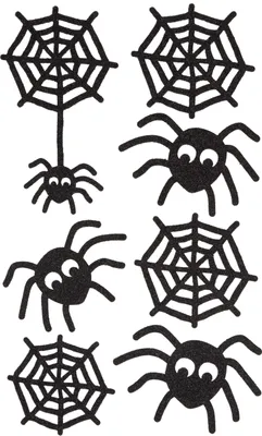 Produktbild von Glittersticker "Spinnen"