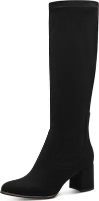 Produktbild von MARCO TOZZI Damen Stiefel Stretch Reißverschluss Blockabsatz 2-25500-41, Größe:41 EU, Farbe:Schwarz