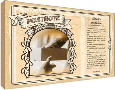 Produktbild von vianmo Holzschild 20x30 cm Postbote Beruf Arbeit