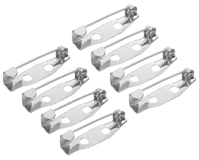 Produktbild von Sicherheitsnadeln - 50 Stück zum Basteln und für Namenskarten - 20 mm - Silberfarben