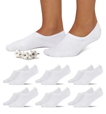 Produktbild von Snocks Füßlinge Damen & Herren aus Baumwolle, 6 Paar, unsichtbar