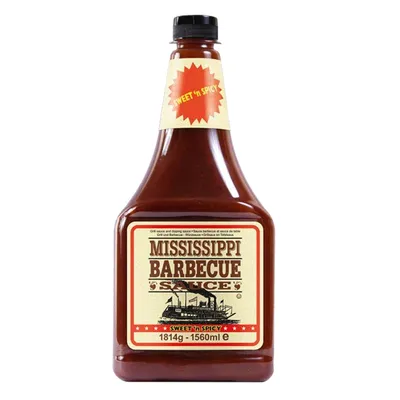 Produktbild von Mississippi BBQ Sauce Sweetn Mild süß würziger Geschmack 1814g