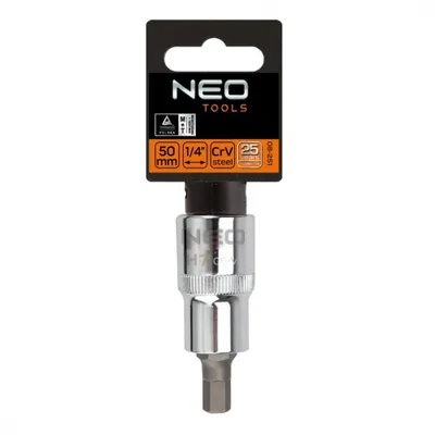 Obrázok produktu pre NEO TOOLS Šesťhranná koncovka na 1/2" nástrčnom kľúči, H17 x 55 mm