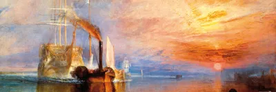 Produktbild von Joseph William Turner Kunstdruck Bild - Die Kämpfende Temeraire, 1839 (30 x 91 cm)