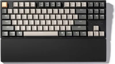 Image de Keychron Repose-poignets en silicone pour clavier, Ergonomique, Noir, Claviers compatibles K8 / K8 Pro / C1 / C1 Pro