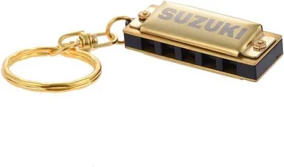 Productafbeelding van Mini Mondharmonica Sleutelhanger C-Toon 5 Gaten Compact Muziekinstrument