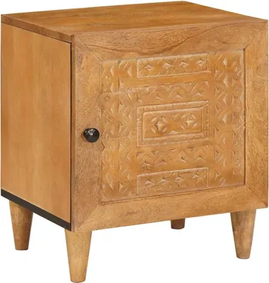 Image de Table de chevet Marron Clair 80 x 50 x 40 cm Bois d'ingénierie