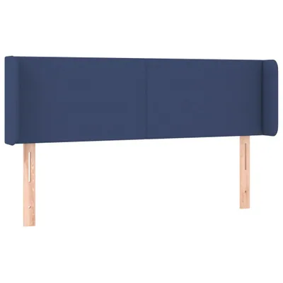 Produktbild von vidaXL Kopfteil mit Ohren Blau 147x16x78/88 cm Stoff