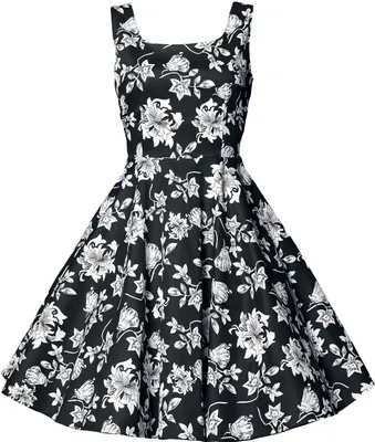 Produktbild von Belsira Kleid Schwarz - Weiß - XL