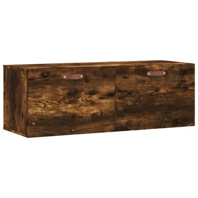 Zdjęcie produktu dla vidaXL Szafka ścienna dąb wędzony 100x36,5x35 cm Materiał drewnopochodny