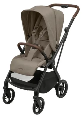 Produktbild von Maxi-Cosi Leona 2 Luxe Kinderwagen, 0-4 Jahre, 0-22 kg, federleichter, superkompakt Buggy, umdrehbare Sitz, einhändig zusammenklappbar,Twillic Truffle