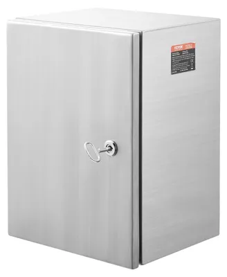Produktbild von VEVOR NEMA Edelstahlgehäuse, 300 x 300 x 200 mm NEMA 4X Stahl Elektronikbox, IP66 wasserdicht & staubdicht, Außen-/Innenelektronikverbindungsbox, mit Montageschiene, 50 x 40 x 20 cm