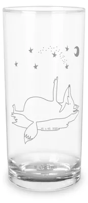 Produktbild von Mr. & Mrs. Panda Glas Fuchs Sterne 400 ml - Transparent - Geschenk, Spruch Positiv, Cocktailglas, Wasserbecher, Tumbler, Longdrinkglas, Wasserglas, Mond, Sternengucker