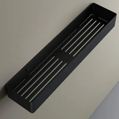 Image de doporro Panier de Bain ou de Douche Noir Mat Rangement à Suspendre étagère de Douche