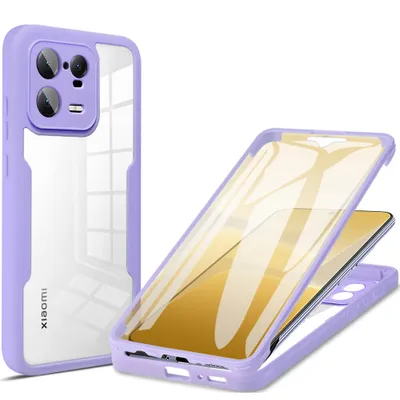 Obrázek produktu pro Xiaomi 13 Pro Pouzdro, 360° Kompletní Ochrana s Vestavěným Chráničem Displeje pro Xiaomi 13 Pro Fialová