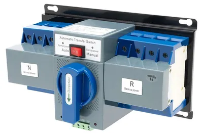 Obrázok produktu pre Núdzový prepínač – automatický prepínací spínač – 4-pólový, 220 V – dvojité napájanie – automatické prepínanie – kontrolka – trieda ochrany CB M6