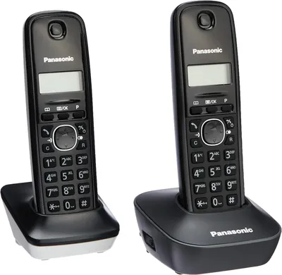 Productafbeelding van Panasonic KX-TG1612, DECT-telefoon, 50 nummers, Identificatie van de beller, Zwart, Wit