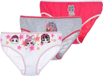 Produktbild von L.O.L. Surprise! lol Kinder Mädchen Unterhosen Schlüpfer Slips 3er Pack, Größe:122-128
