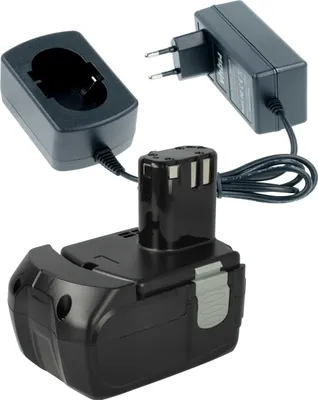 Produktbild von vhbw 1x Ladegerät, 1x 2 Ah Akku Ersatz für Hitachi EBL1430, BCL1430, BCL1415, 327728, 327729 für Werkzeug