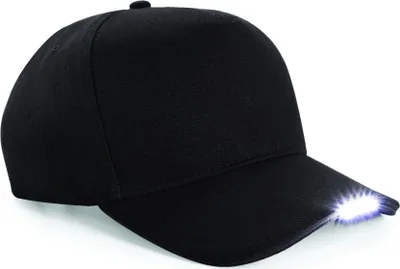 Obrázok produktu pre Beechfield baseballová čiapka s LED svetlom (2 ks/balenie) RW6716 (jedna veľkosť) (čierna)
