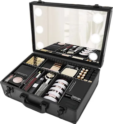 Produktbild von LED Kosmetik-Make-up-Tasche, einstellbare Helligkeit, große Speicherkapazität, L