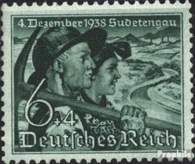 Produktbild von Briefmarken Deutsches Reich 1938 Mi 684y postfrisch Abstimmung im Sudetenland
