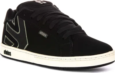 Zdjęcie produktu dla Etnies Fader Egg Crate Cons męskie buty treningowe ze skóry nubukowej w kolorze czarnozielonym - 12 UK - 47 EU - 13 US / Black Green