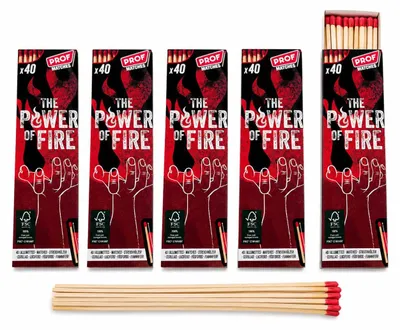 Imagen del producto de Fósforos extra grandes, 20 cm de longitud, 200 unidades, ideales para acampar y hacer barbacoas