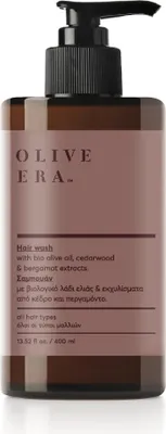 Produktbild von Olive Era Shampoo Bio-Olivenöl 400ml | Sanfte Pflege & Glanz Rose & Neroli