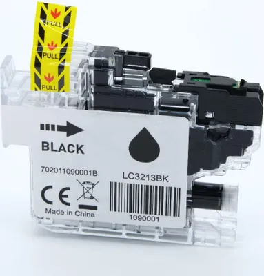 Produktbild von black Tinte/Tintenpatrone 4.6-LC3213BK kompatibel mit Brother LC-3213BK [ LC-3213 ]  Seiten: 400