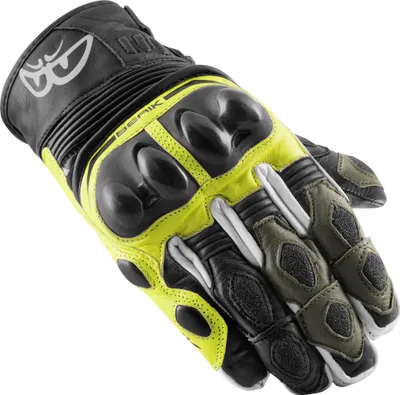Immagine prodotto di Guanti da moto Berik Nador, nero/giallo neon/verde, L