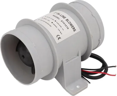 Image de 3 pouces 12 V silencieux en ligne -souffleur Marine Bilge Air pour yachts -bateaux circulation
