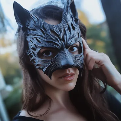 gotische Werwolf-Maskenball-Maske – Decords 3D-Kostümartikel, Produktansicht 1