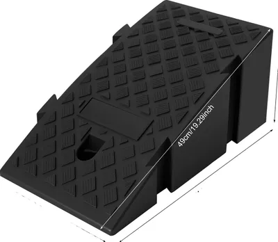 Image de Rampe de seuil, surface antidérapante, structure en plastique résistante, noir