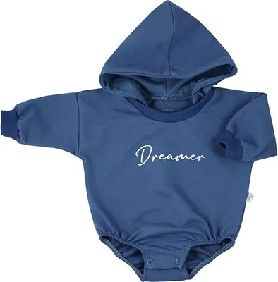 Produktbild von Baby Sweatpants Baggy Body mit Kapuze Koala Dreamer Blau, Gr. 80 (9-12m)