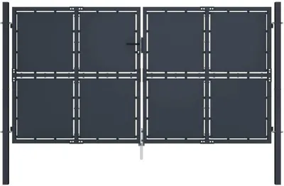 Produktbild von Gartentor aus Stahl 300 x 150 cm Anthrazit