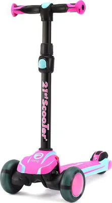 Produktbild von Welikera Kinderscooter, Kinder Roller mit LED Leuchtenden Räder, 4 Höhenverstellbare für Jungen & Mädchen im Alter von 3-12 Jahren, bis 50kg