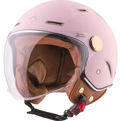 Produktbild von Jethelm QASVA Heritage Motorradhelm ECE 22.06 mit Sonnenvisier in Rosa Gr. L