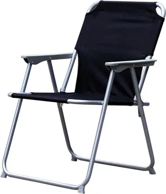 Produktbild von Camping - Klappstuhl Gartenstuhl Stoff Oxfort Metall Schwarz