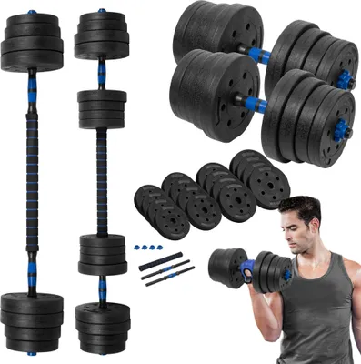Immagine prodotto di REBEL ACTIVE Hantle bitumiczne regulowane z łącznikiem 2x15 kg