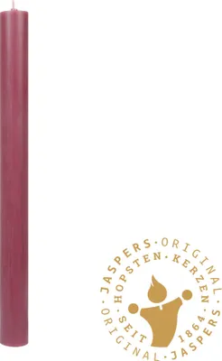 Produktbild von Flachkopf durchgefärbte Stabkerzen Plum 290 x Ø 21 mm, 1 Stück