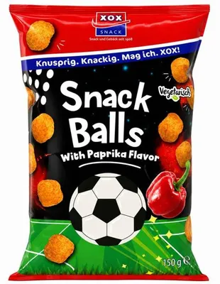 Produktbild von XOX Snackballs Paprika 150g